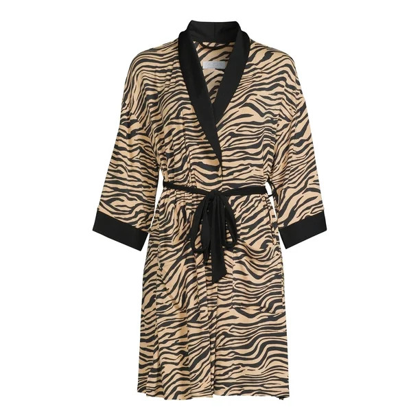 Sofia Intimates by Sofia Vergara Women's and Women's Plus Short Wrap Robe | Walmart (US)