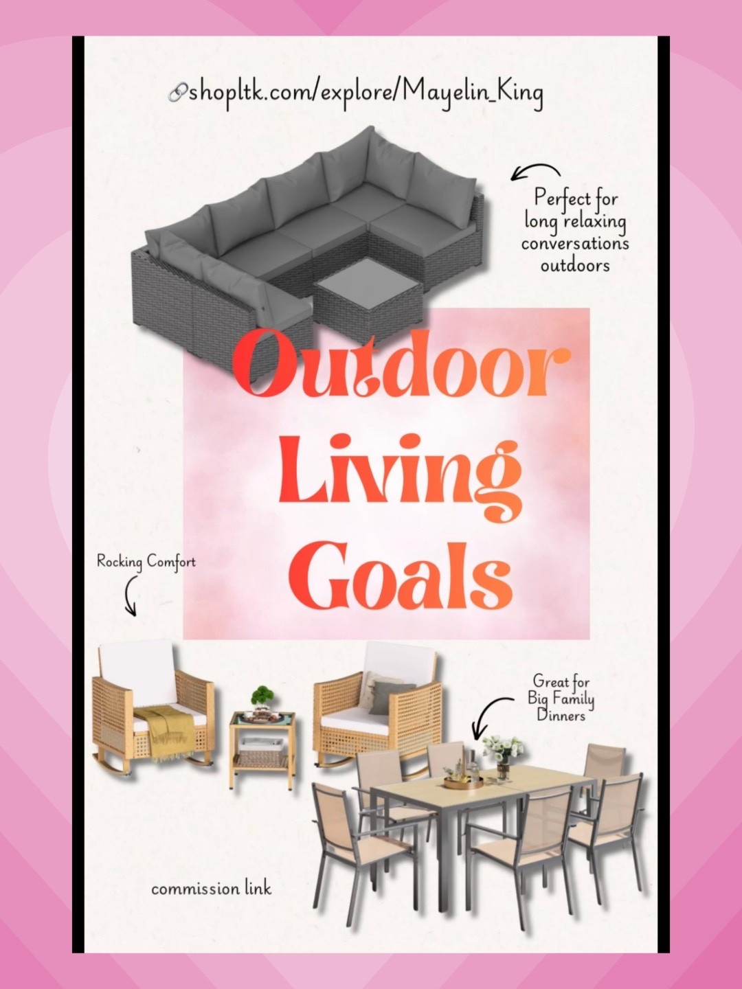 patio furniture
Outdoor Living Goals | Patio Furniture & Dining Sets I’d Choose for Summer


Keywords: patio furniture ideas, backyard decor inspo, outdoor dining inspiration, cozy patio setup, summer backyard aesthetic, outdoor living trends
#decor #backyardstyle #patiodecor

#LTKSeasonal #LTKHome