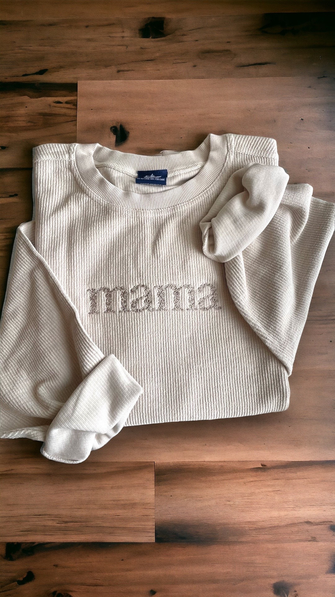 Mama Floral Embroidered Adult Corded Sweatshirt // Mother’s Day Gift | Etsy (US)