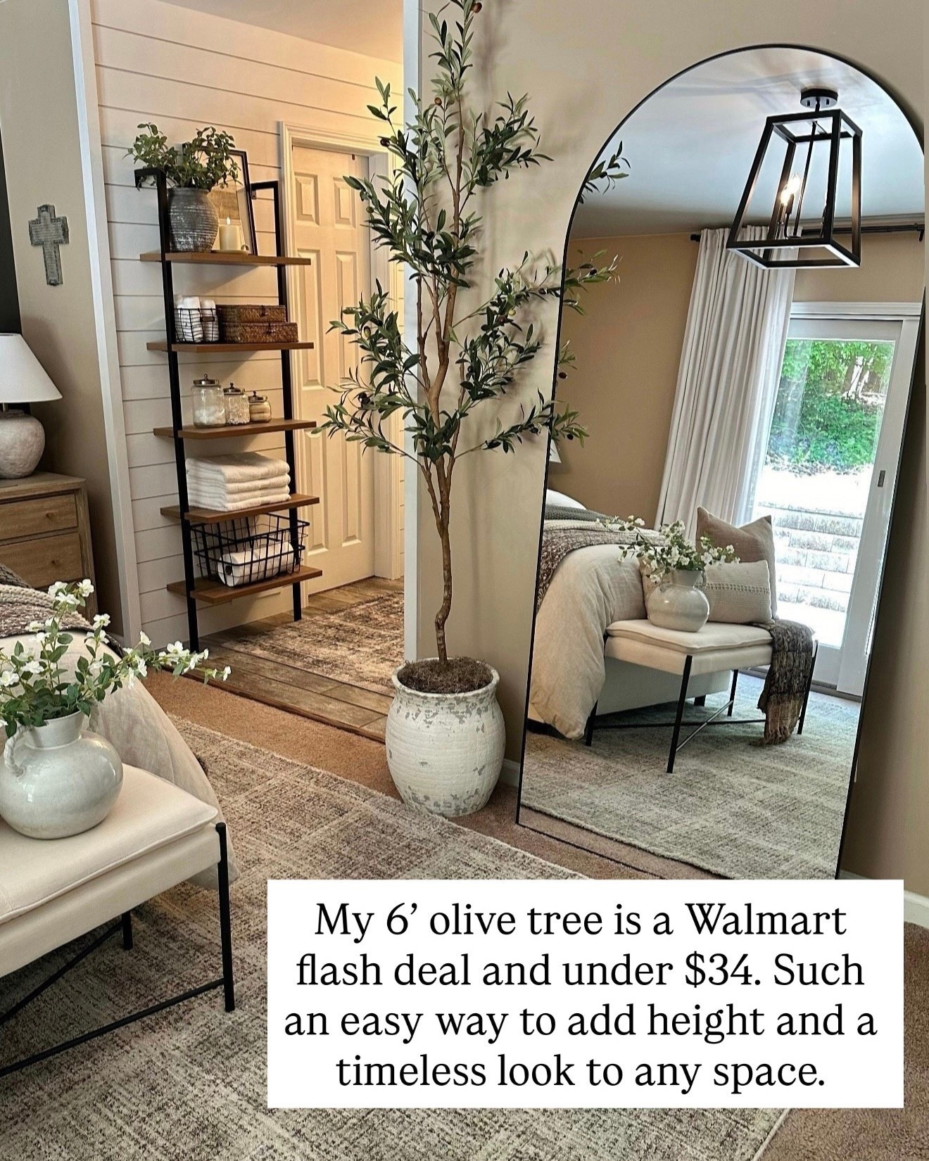 Under $34…. 6 Foot Faux Olive Tree 

Follow @farmtotablecreations on Instagram for daily home finds and styling ideas.

This 6’ faux olive tree is a Walmart flash deal for under $34 and looks so good in any neutral space. An easy way to add height, softness, and a timeless touch to bedrooms, living rooms, or entryways without the maintenance.

#olivetree #fauxplants #homedecor #livingroomdecor #bedroomdecor #neutralhome #modernorganic #walmartfinds #budgetdecor #floorplant

#LTKHome #LTKFindsUnder50 #LTKSaleAlert