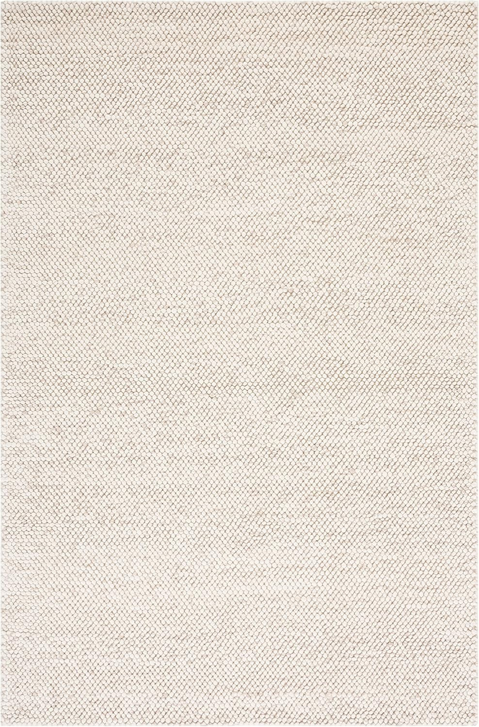 SAFAVIEH Natura Wool Area Rug 3'x5', Coastal Beige & Ivory NAT425B | Amazon (US)