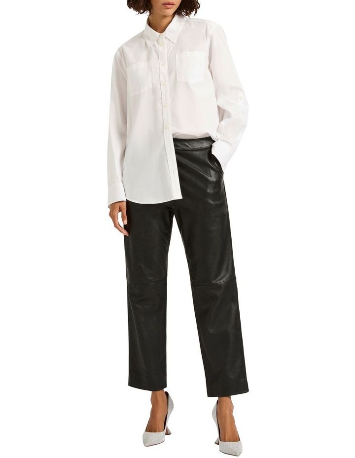 Marcs Rosalie Leather Pants in Black 6 | Myer