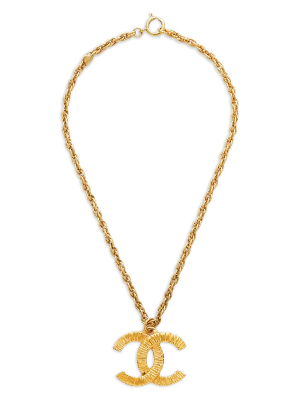 CHANEL Pre-Owned 1970s CC Mark Rope Necklace | Gold | FARFETCH UK | Farfetch Global