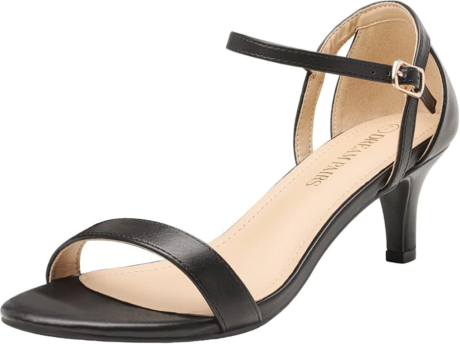 DREAM PAIRS Women's Lexii Fashion Stilettos Open Toe Pump Heel Sandals | Amazon (US)