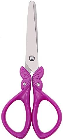 Kids scissors for girls,school supplies for girl, Purple kids scissors,Girls scissors,Blunt sciss... | Amazon (US)