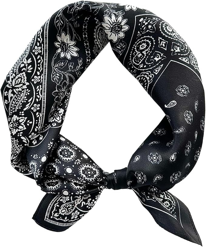 Satin Bandana Headscarf for Women Silky Hair Scarves for Fashion Lightweight | Amazon (US)