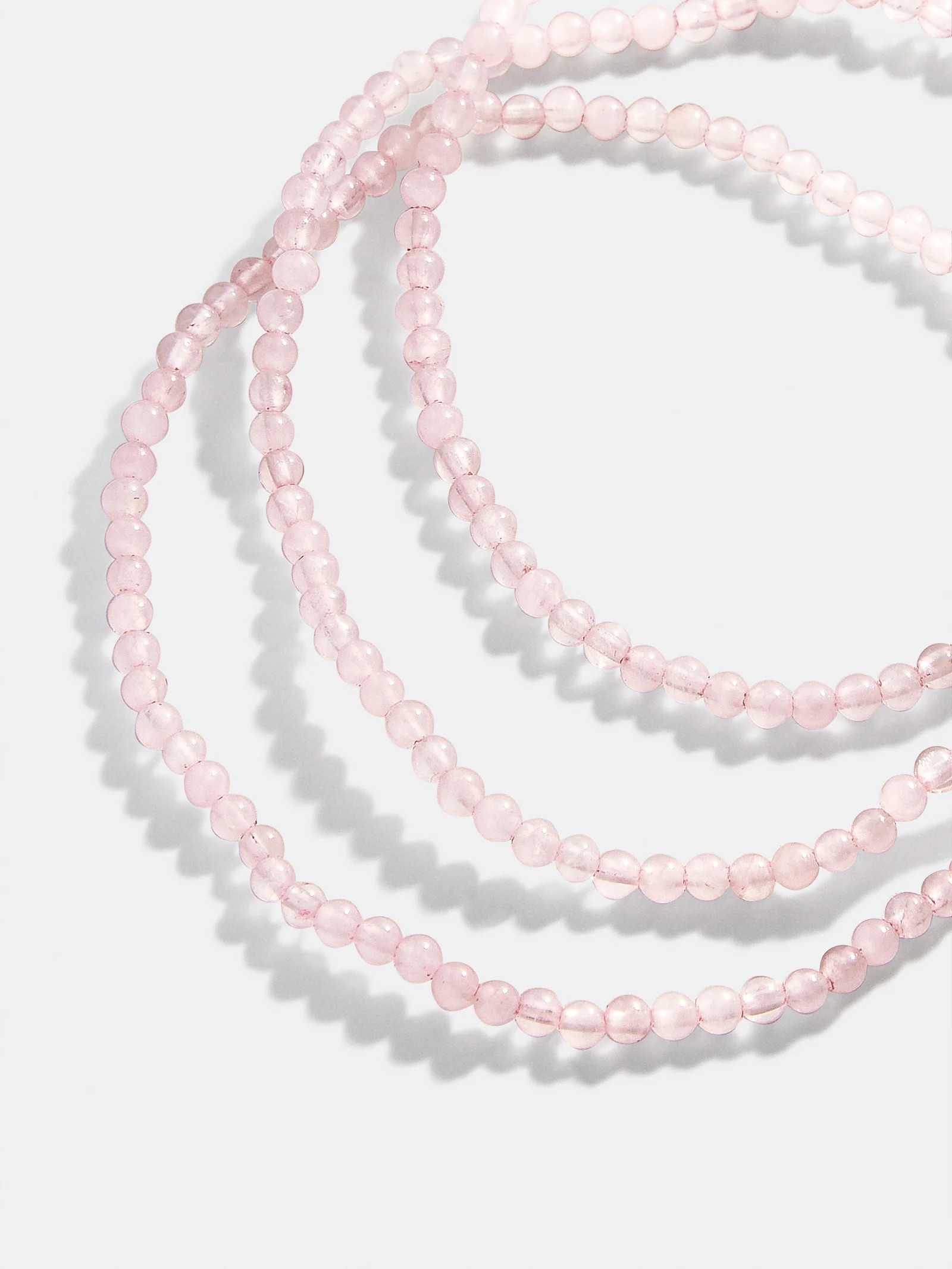 Izzy Semi-Precious Bracelet Set - Rose Quartz | BaubleBar (US)