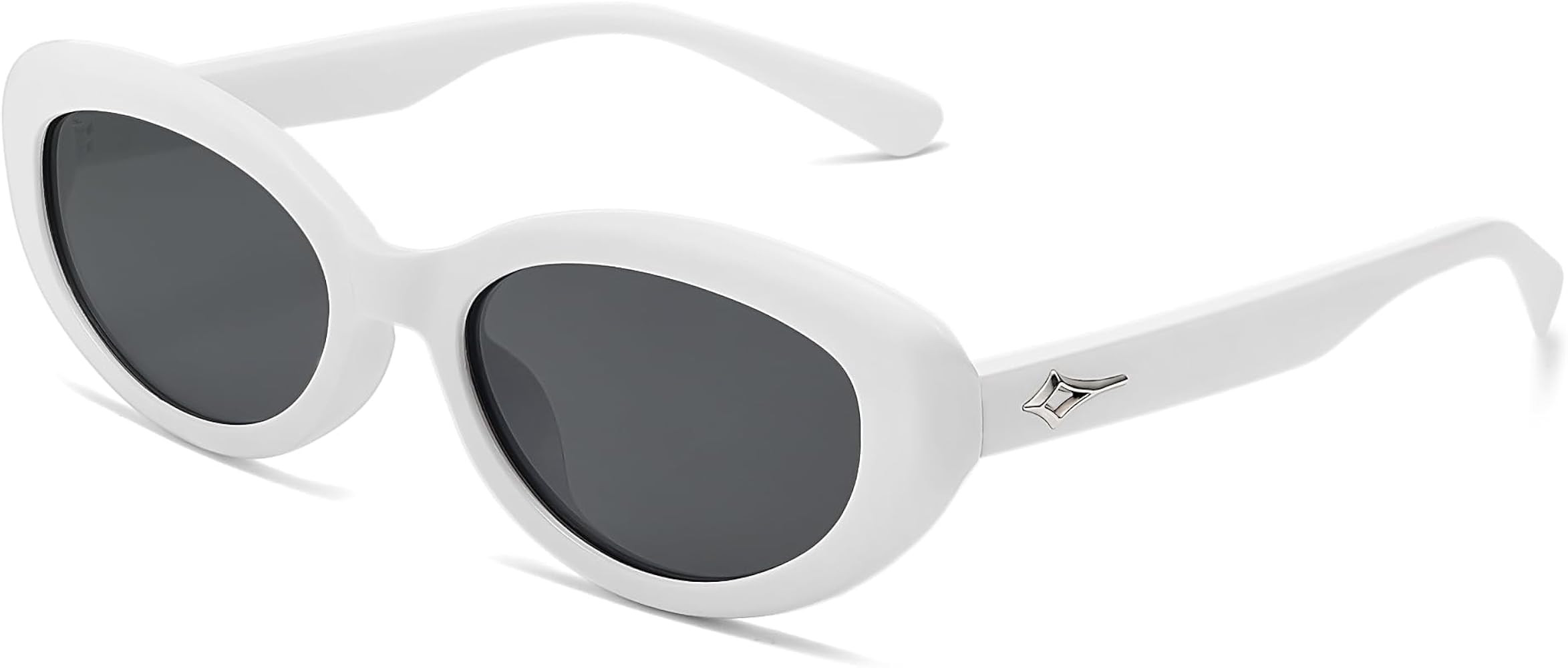 SOJOS Trendy Oval Polarized Sunglasses for Women Retro Small Slight Cat Eye Sun Glasses 90s Shade... | Amazon (US)