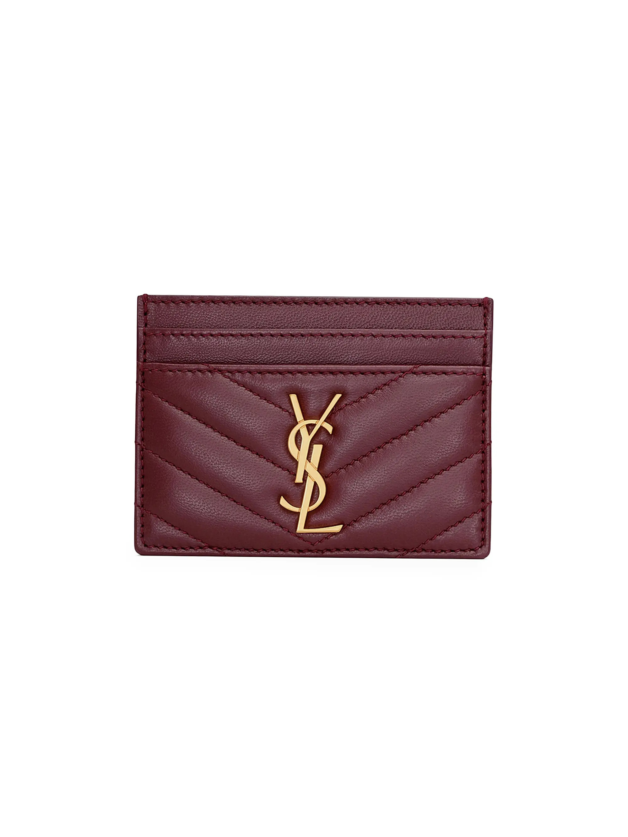 Cassandre Matelass Card Case in Lambskin | Saks Fifth Avenue