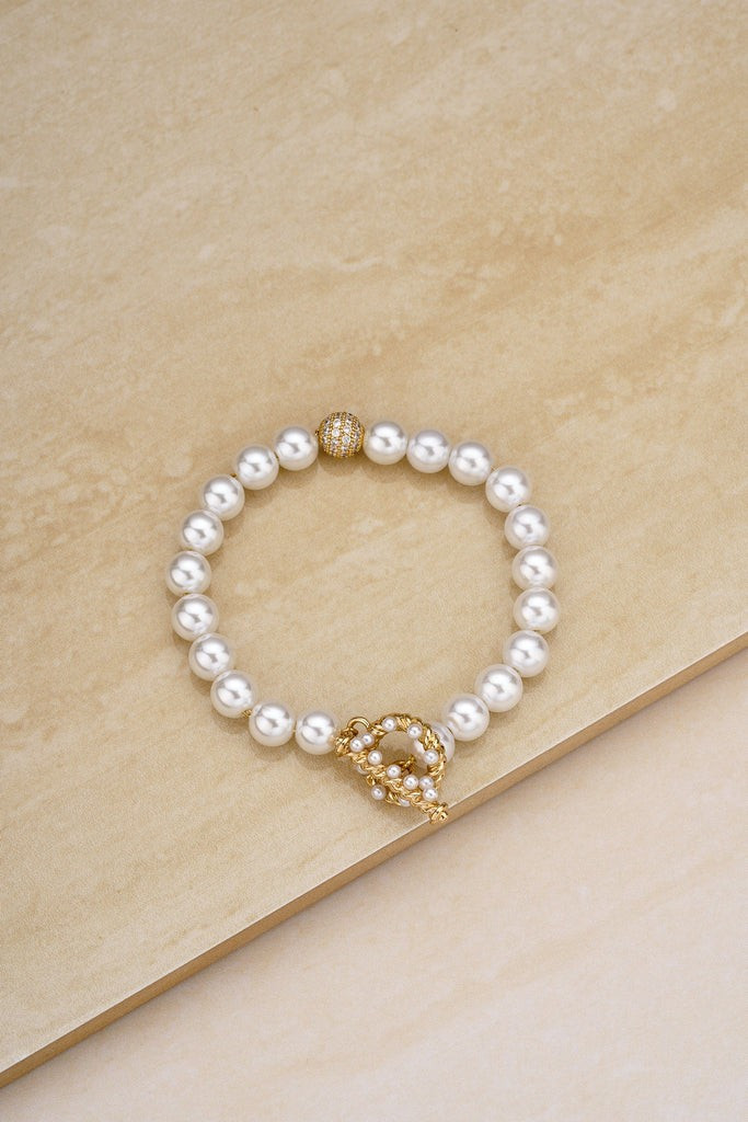Pearl Sweetheart 18k Gold Plated Bracelet | Ettika