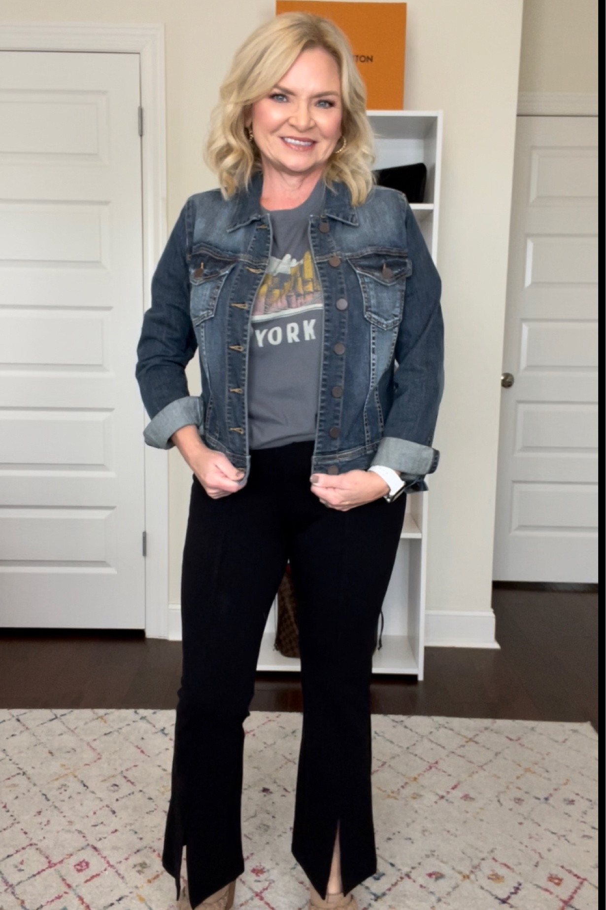 Black pants 3 ways!
#walmart
#walmartjacket
#walmartpants
#pantsoutfit
#graphictee
#ootd
#outfitidea
#denimjacket
#winteroutfit

#LTKunder50 #LTKstyletip #LTKSeasonal