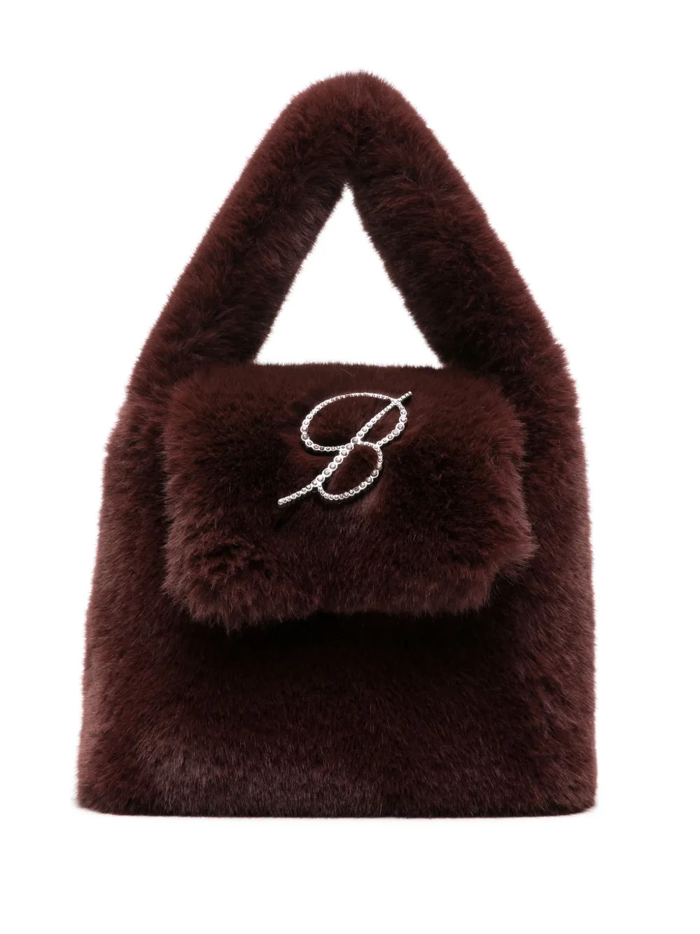 Blumarine Rhinestone Monogram Brooch Tote Bag - Farfetch | Farfetch Global