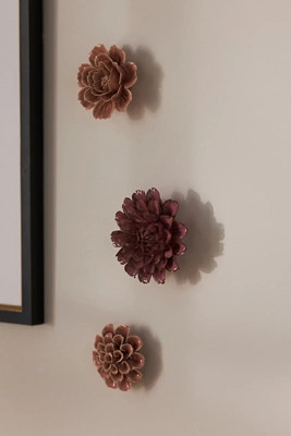 Pink Ceramic Flower Gallery Wall Charm | Anthropologie (US)