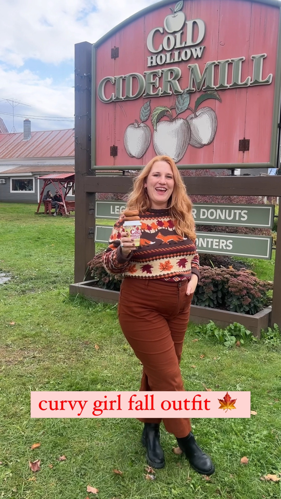 Curvy girl fall outfit in Vermont 🍁 #vermont #fall #sweater #size14

#LTKTravel #LTKSeasonal #LTKMidsize