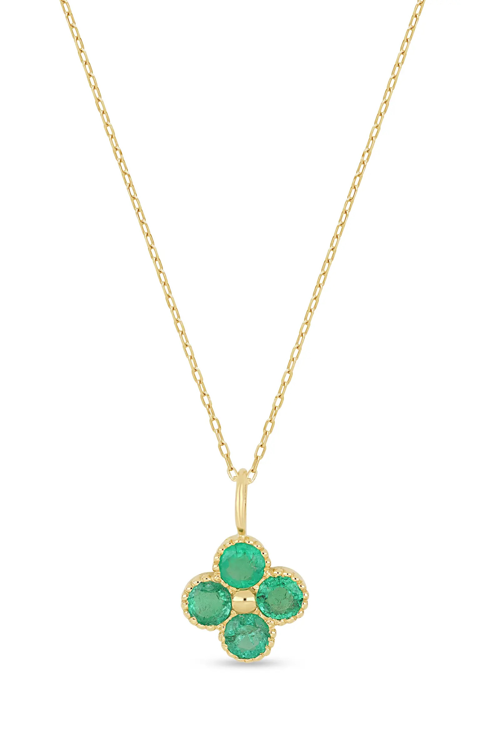 18K Gold El Mar Gemstone Clover Pendant Necklace (Online Trunk Show) (Women) | Nordstrom | Nordstrom