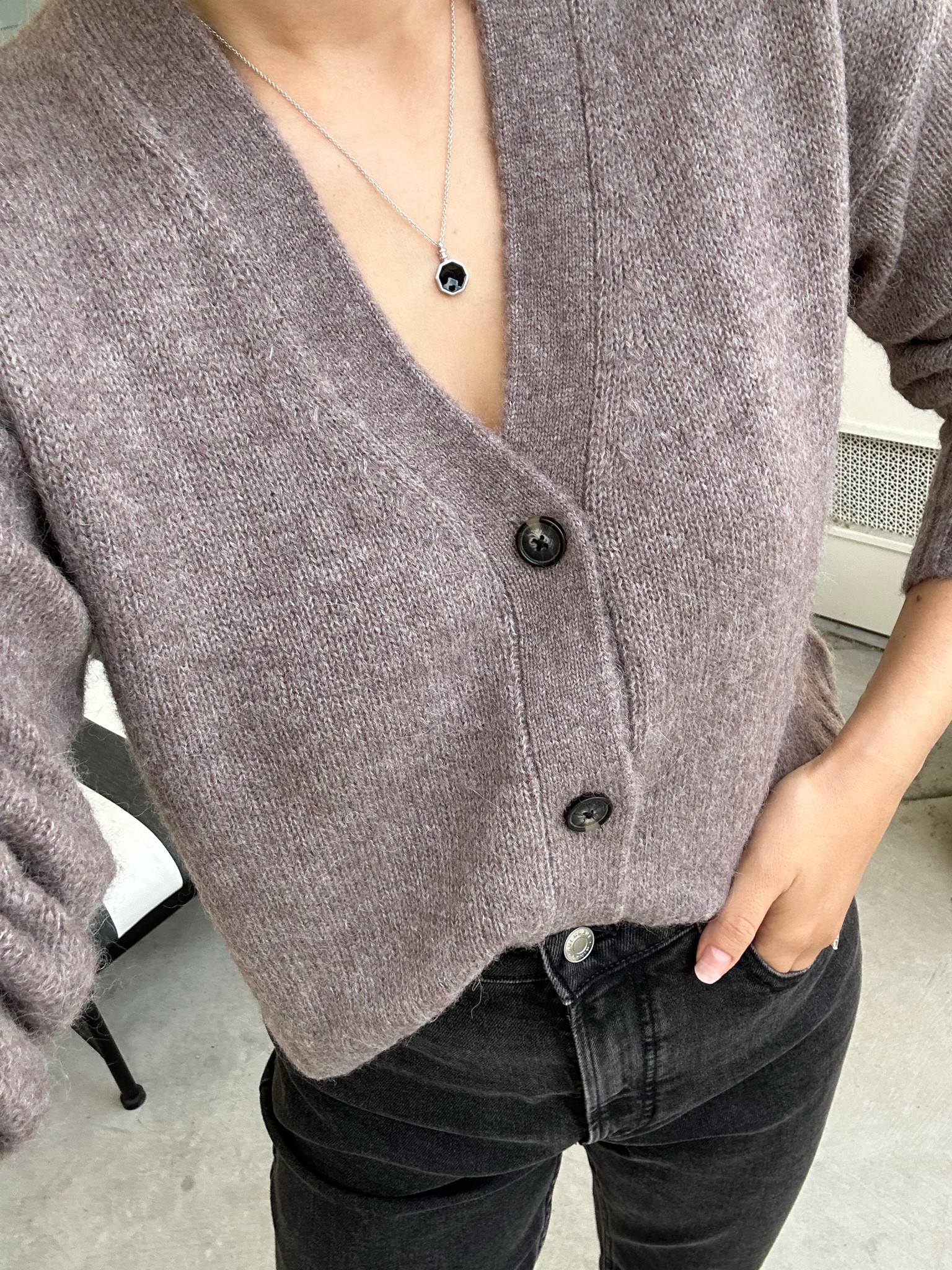 Classic comfy fall outfit / 

Everlane Cardigan - small, on sale
Original cheeky jeans 
SOPHIYA elena necklace 

#LTKStyleTip