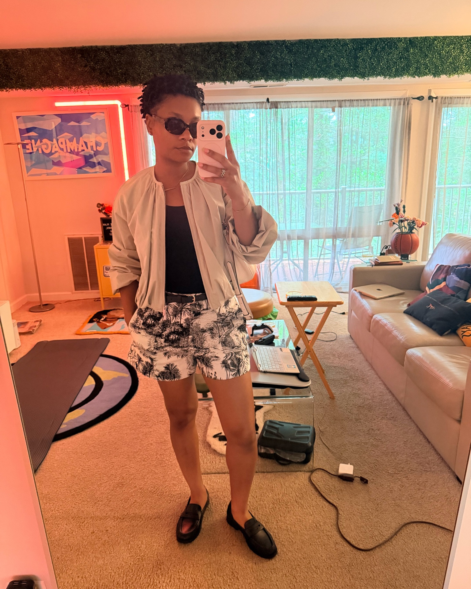 What I wore to church: I e been loving this jacket and can’t wait to wear the full set! 

Jacket: xs 
Tank: small
Shorts: 6
Shoes: 9.5

#LTKootd #LTKgrwm #LTKdayinmylife