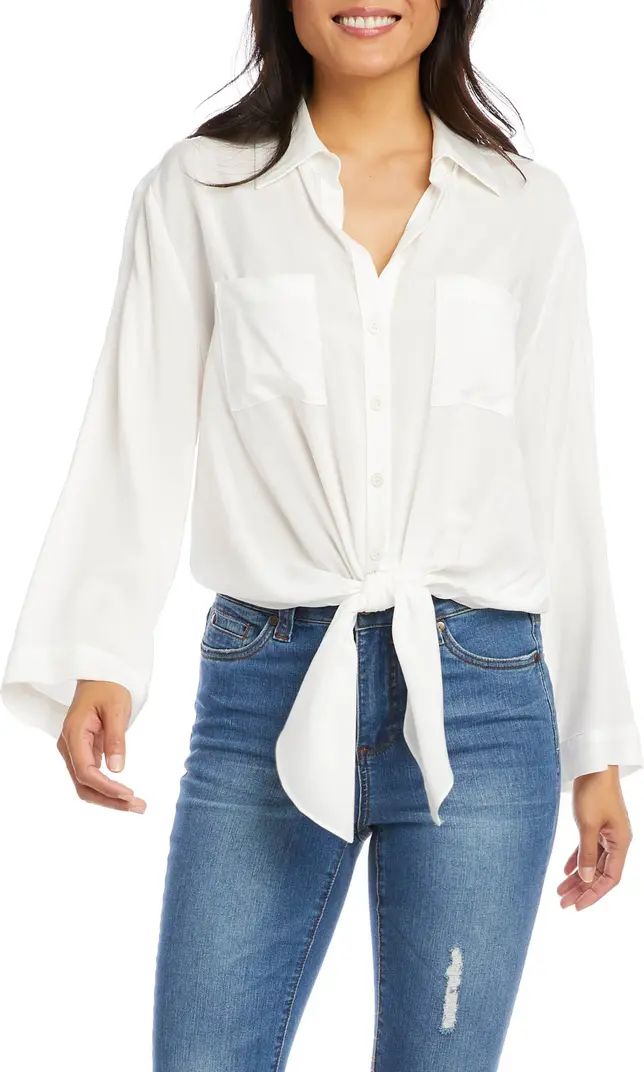 Tie Front Button-Up Shirt | Nordstrom