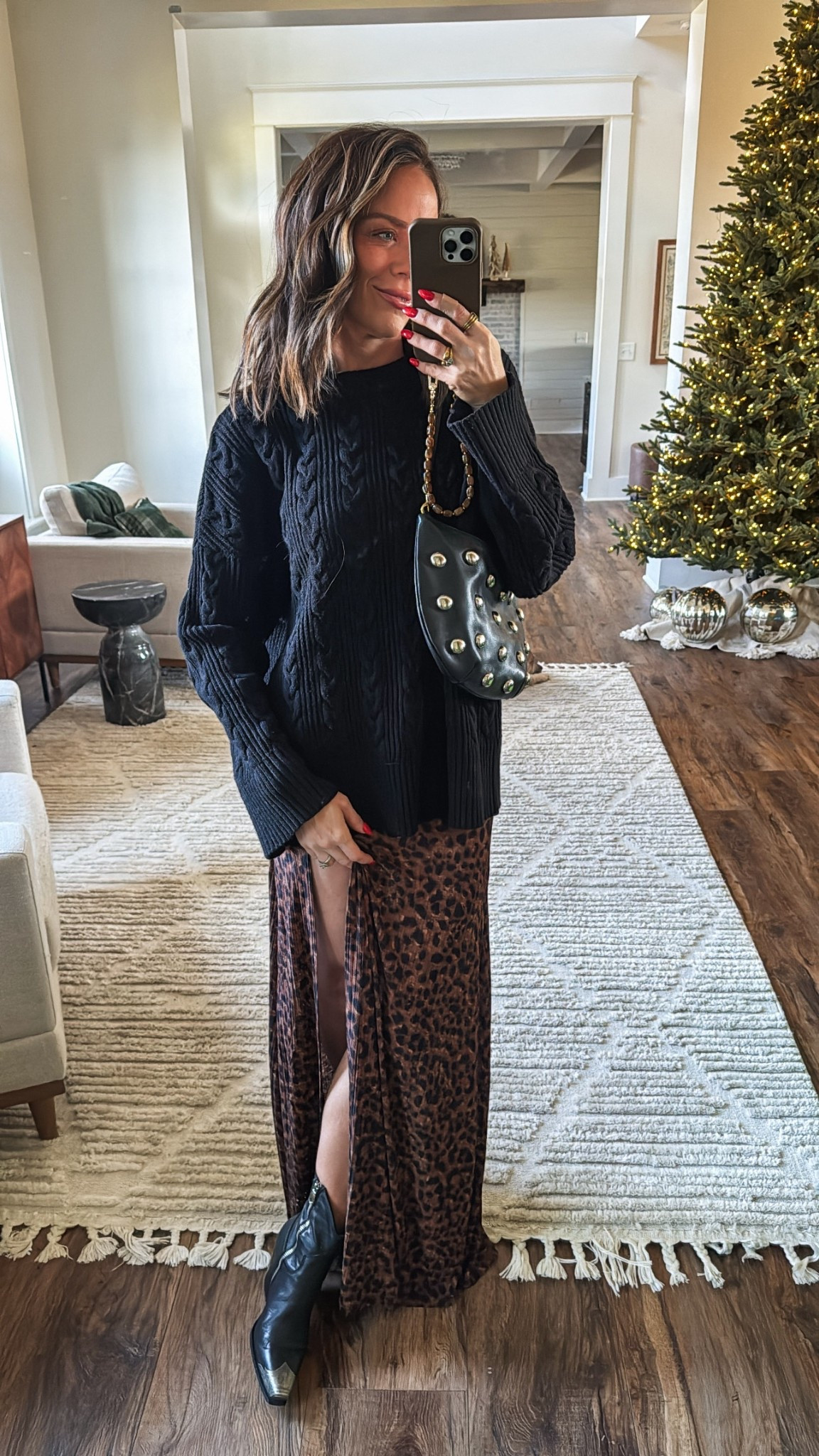 Pinterest inspo date night! XS dress S amazon sweater 

#LTKHoliday #LTKFindsUnder100 #LTKStyleTip