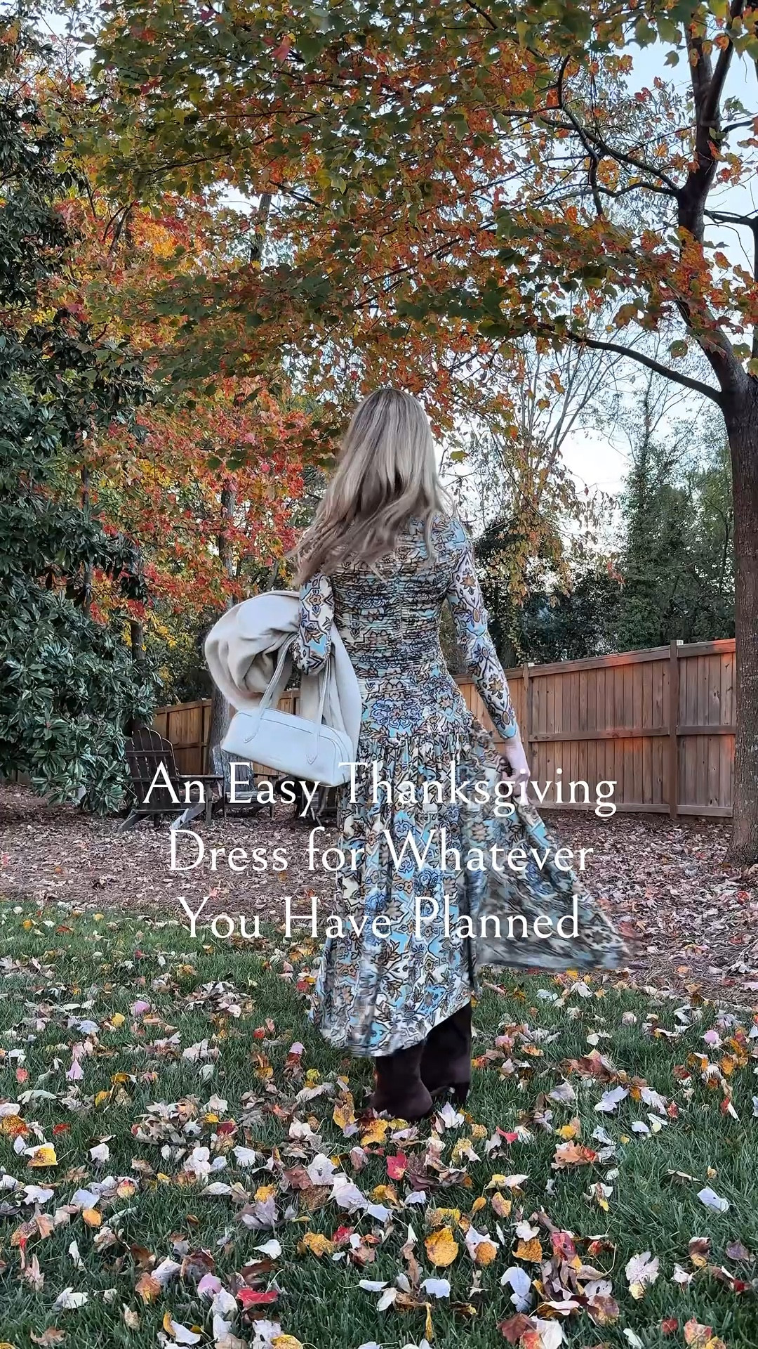 This Farm Rio dress is even more beautiful in person! The drop waist and ruching are ideal for comfort through a hearty meal and time with loved ones. Dress it down with flats or dress it up with chic chocolate brown heels and an evening jacket.

Size XS dress, S coat, boots TTS. #anthropologie

#LTKSeasonal #LTKHoliday #LTKStyleTip