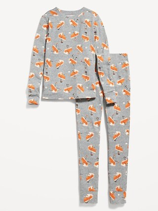 Gender-Neutral Matching Snug-Fit Printed Pajama Set for Kids | Old Navy (US)