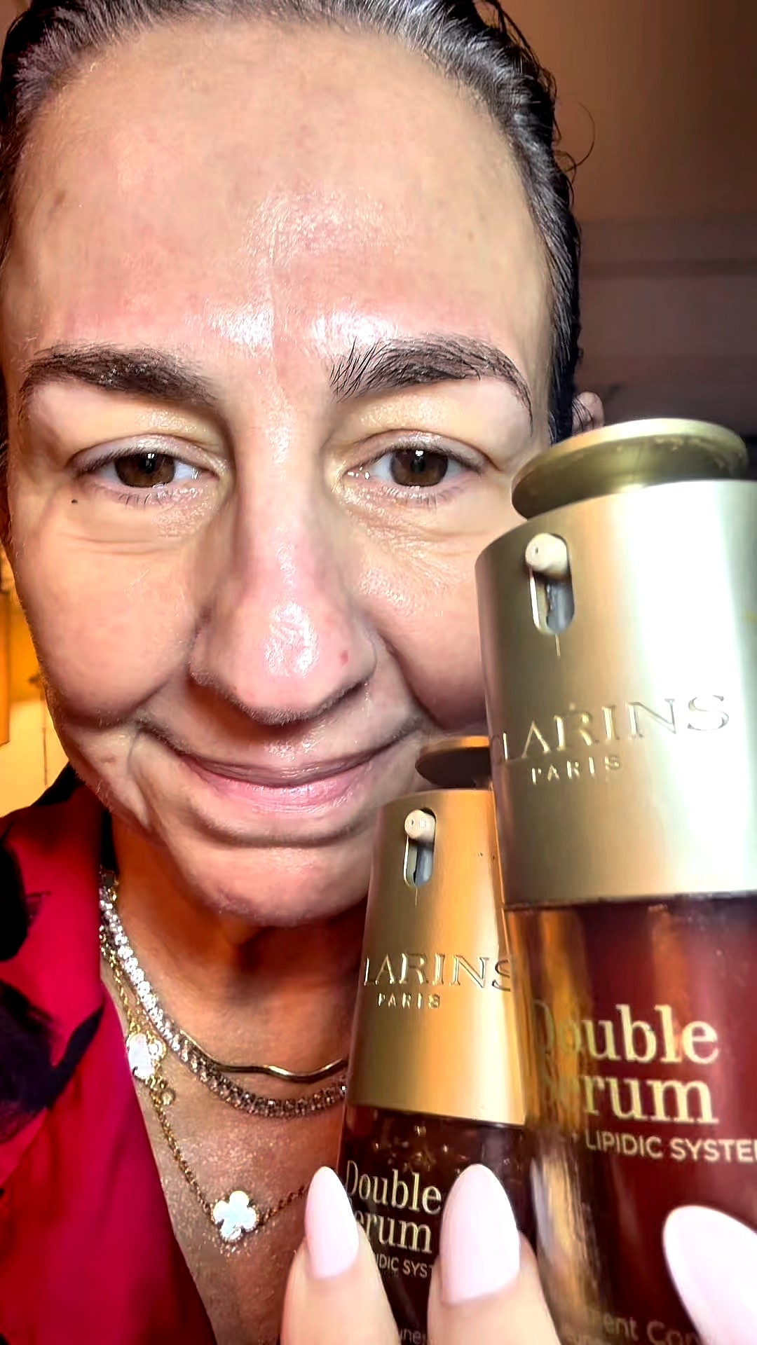 Clarins double serum with a back up 

#LTKBeauty #LTKOver40 #LTKselfcare