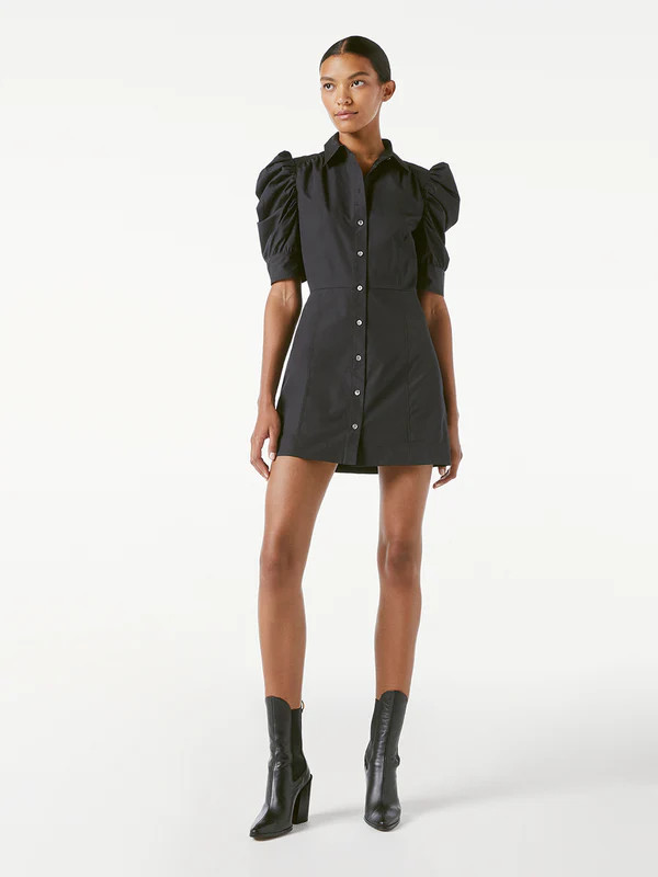 Gillian Dress -- Noir | Frame Denim