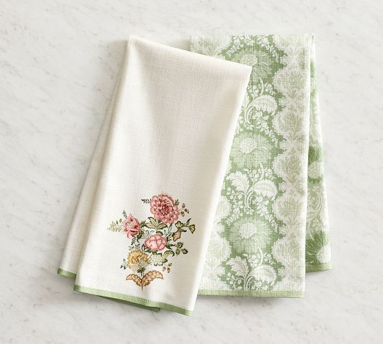 Kravet Tea Towels - Mixed Set of 2 | Pottery Barn (US)