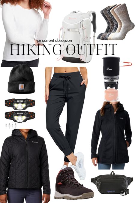 Fall hiking outfit inspo for all my outdoorsy girlfriends. Follow me HER CURRENT OBSESSION for more outdoors style and adventures 😃

| granola girl | outdoorsy outfit | leggings | Amazon style | outdoors style | hiking hat | headlamp | hiking boots | hiking backpack | fall outfit | fall style | Columbia boots | socks | fleeece sweater | puffer coat | gym sweater | Jetboil | hiking gear | camping gear| hiking essentials | beanie | 

#liketkit #LTKFind 
@shop.ltk

#LTKstyletip #LTKSeasonal #LTKtravel