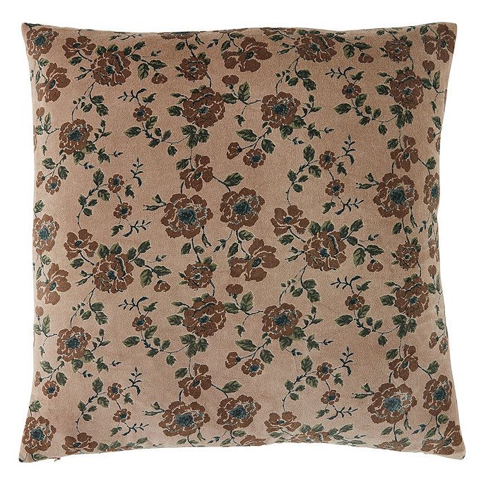 Loretta Printed Velvet Throw Pillow Cover 20x20 | Ballard Designs, Inc.