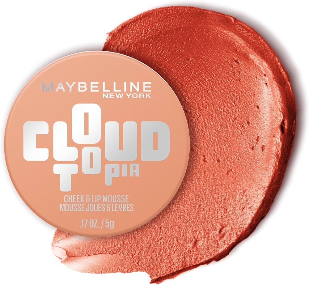Maybelline Cloudtopia Blush for Cheeks and Lip Mousse, Ultra-Vivid, Pigmented Formula for Up to 1... | Amazon (US)