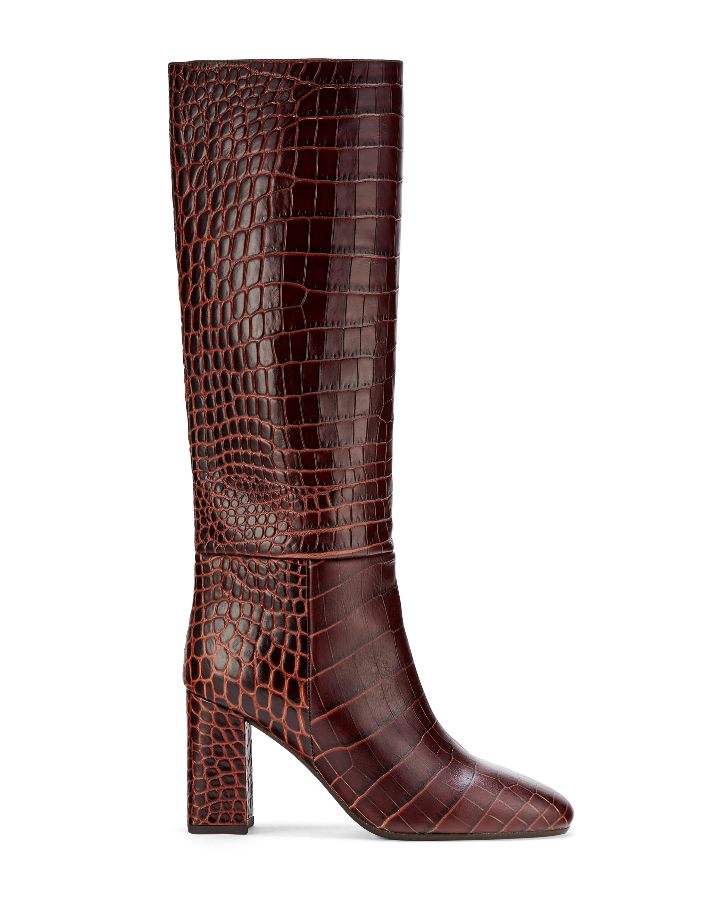 Paloma: Mocha Croco | Inez Shoes, LLC