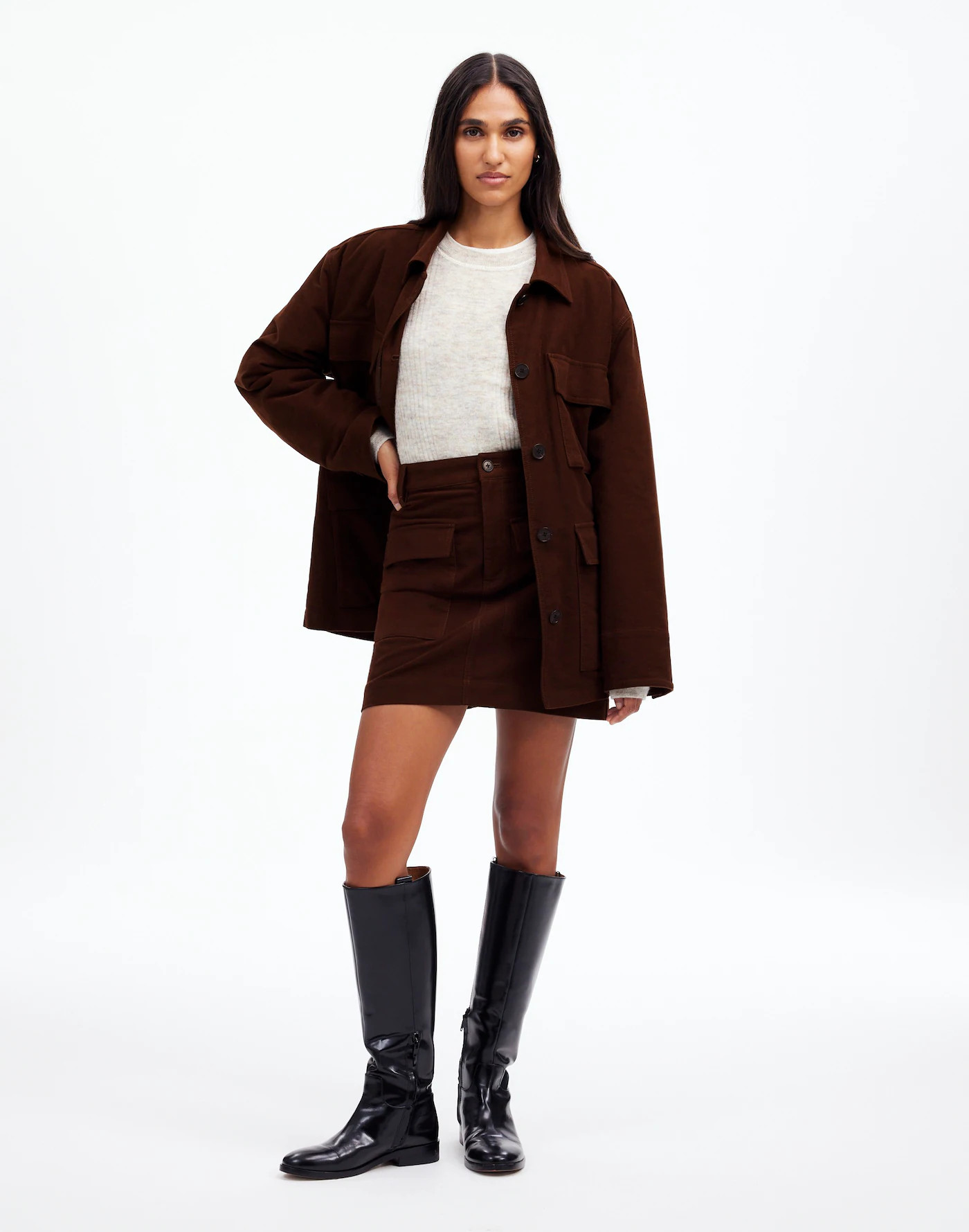 Utility Mini Skirt in Moleskin | Madewell | Madewell