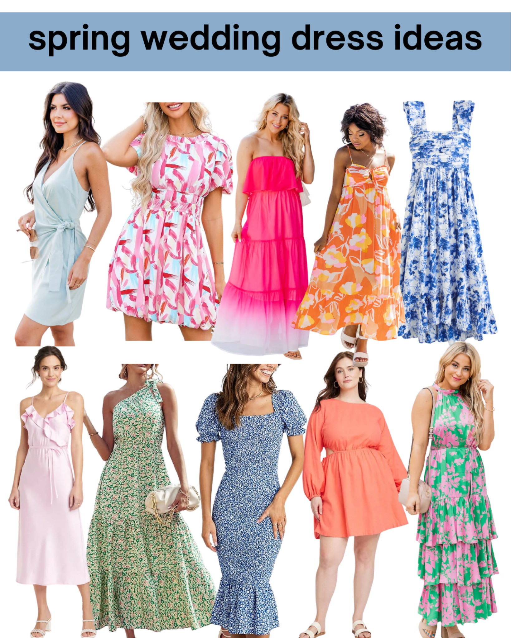 Spring wedding guest dresses! Which is your fave? 

#LTKwedding #LTKparties #LTKSeasonal