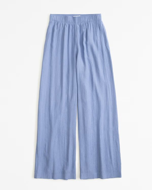 Crinkle Textured Pull-On Wide Leg … curated on LTK