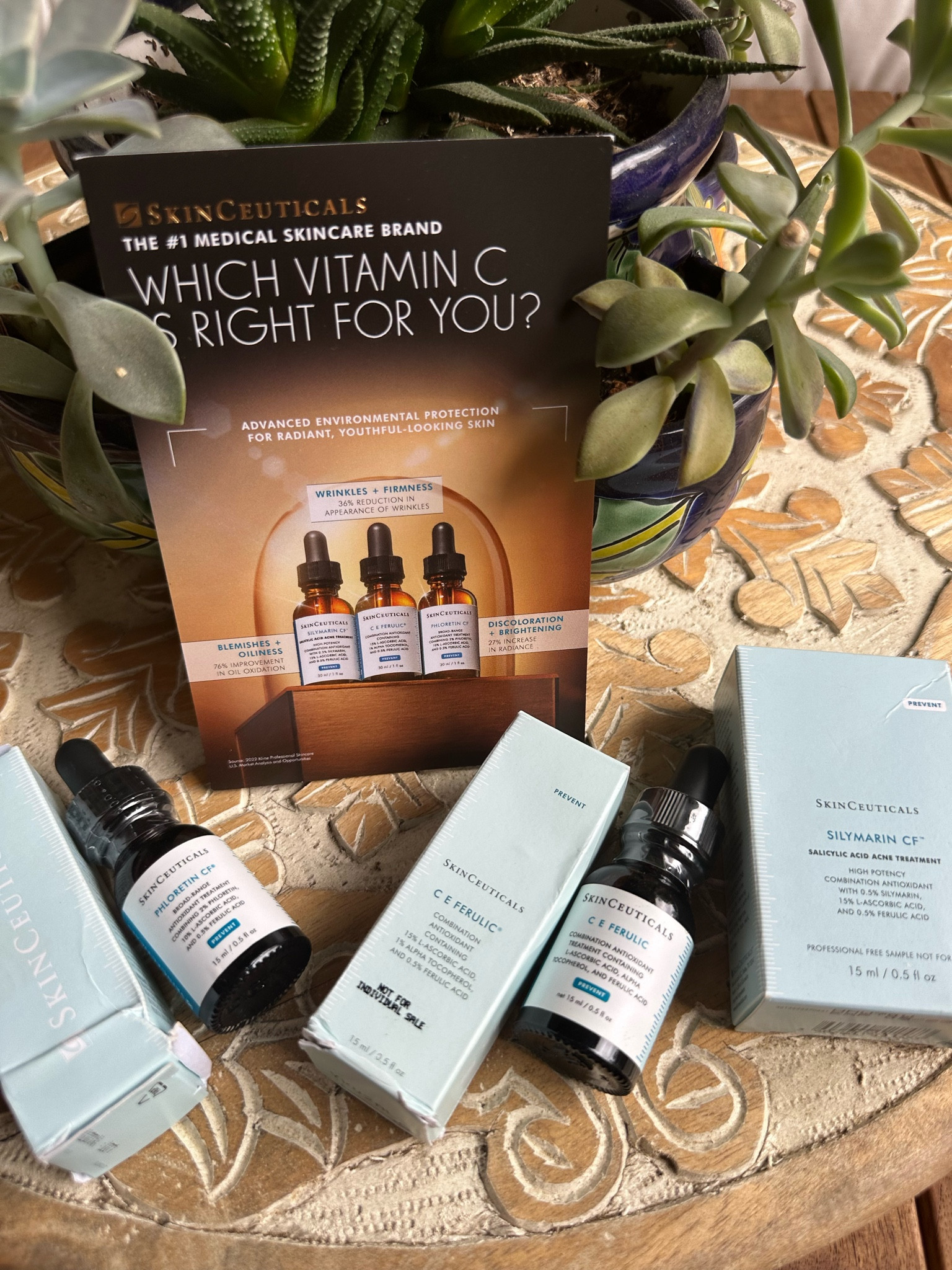 @skinceuticals 
Silymarin For blemishes and oily skin
CE Ferulic #vitaminC 
Phloretin for Dark spots and uneven skin tones
I score these products 10 out of 10 
#skincare #acneproducts #darkspots #antiagingskincare #beautyproducts 

#LTKbeauty