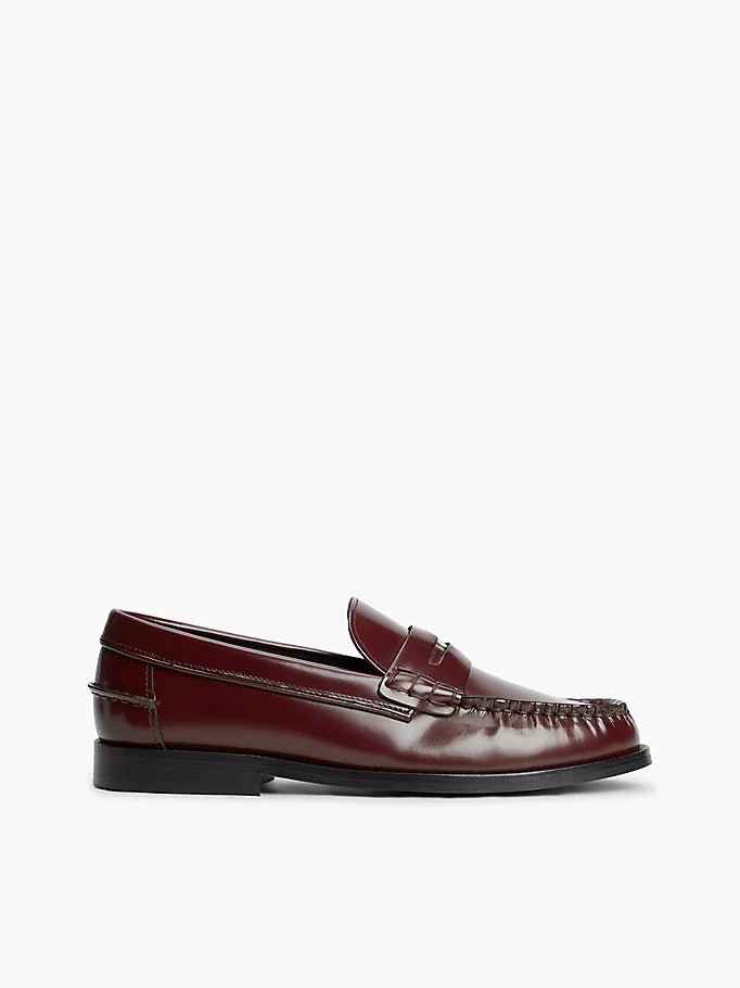 Shiny Leather Penny Loafers | Tommy Hilfiger UK