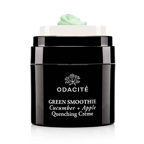 ODACITE Hydrating Face Moisturizer - Green Smoothie Quenching Creme, Face Cream - Moisture Locking Face Cream is Lightweight & Non-Greasy - Cucumber & Apple for Visibly Plump, Soothed & Hydrated Skin | Amazon (US)