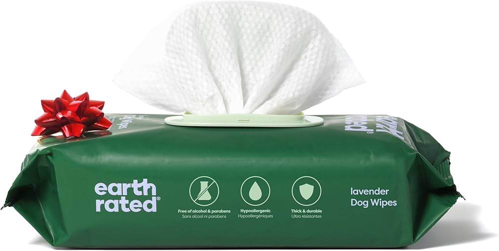 Earth Rated Hypoallergenic Dog Wipes, Cleaning and Odor-Controlling Grooming Wipes for Paws, Body... | Amazon (US)