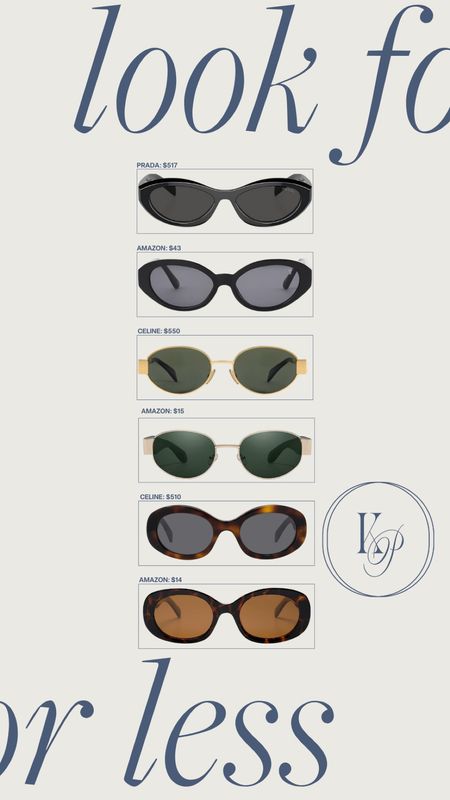 Look for Less - Designer vs Amazon sunglasses! #kathleenpost #looksforless #sunglasses #designer #amazon

#LTKstyletip #LTKSeasonal #LTKtravel