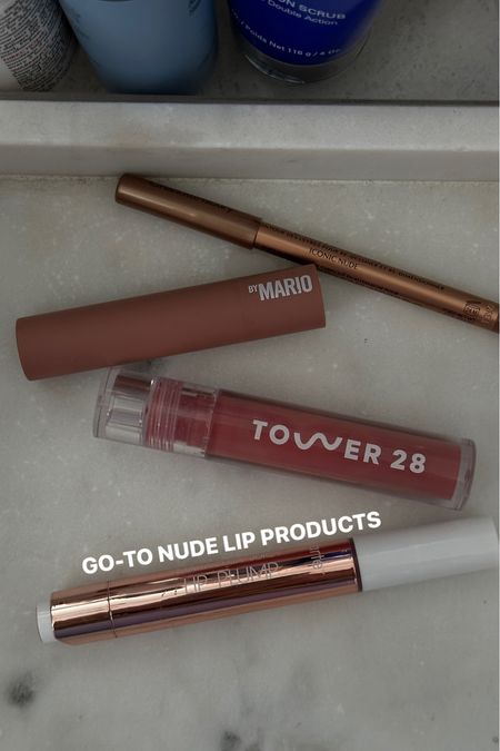 current go-to nude lippies 👄 not pictured is my fave CT lipstick that I lost (very light nude so just put a dab in the center of the lip got dimension) 

#LTKfindsunder50 #LTKbeauty