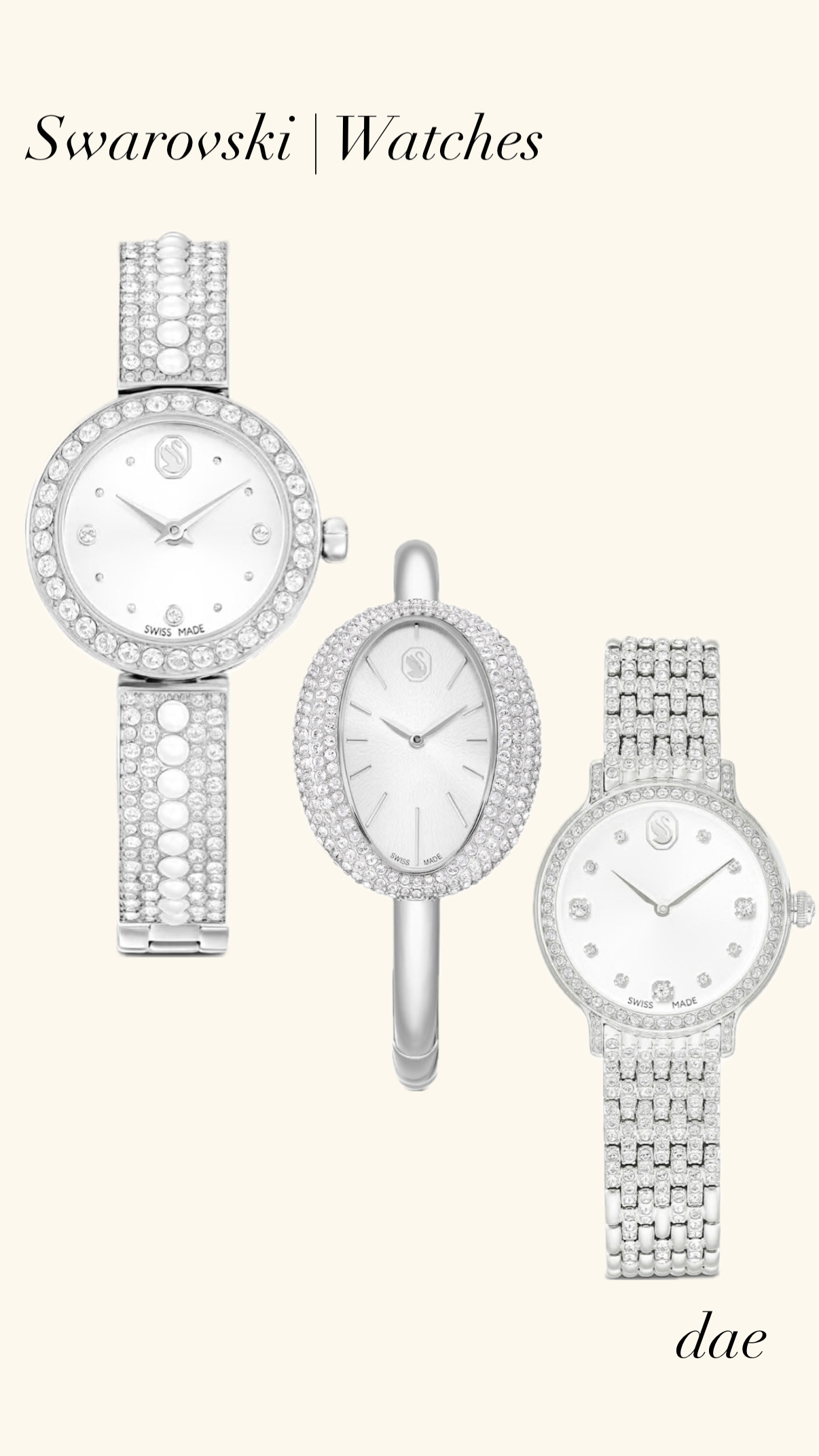 Swarvoski Watches
Bold Swarovski jewelry designed to stand out. Featuring statement watches, necklaces, dramatic earrings, and eye-catching crystal designs perfect for events, parties, and elevated outfits. Curated by dae for unforgettable style moments.
#StatementJewelry #SwarovskiStyle #CrystalStatement #EveningJewelry #LuxuryStyle #AllThingsJewelry #swarovski  

 #LTKgrwm #LTKWorkwear #LTKWedding