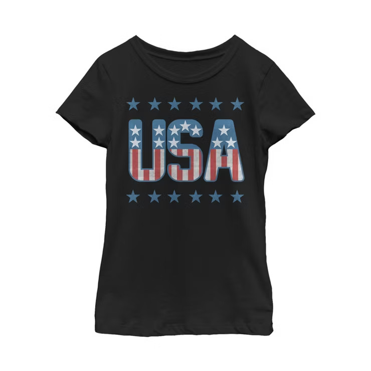 Girl's Lost Gods Fourth of July  USAs T-Shirt | Target
