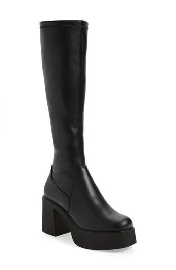Steve Madden Konna Platform Knee High Boot in Black at Nordstrom Rack, Size 10 | Nordstrom Rack