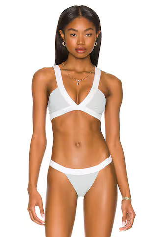 Shore Top in Baby Blue & White | Revolve Clothing (Global)