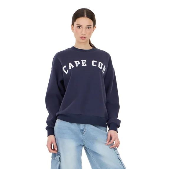 Forever 21 Women's and Women's Plus Destination Fleece Crewneck, Sizes XXS-4X | Walmart (US)