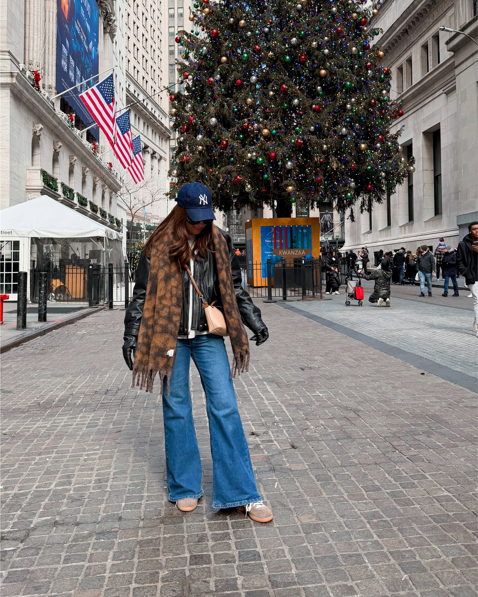 Last day in NYC OOTD! Obsessed with this target faux leather jacket! Wearing a medium! 

#LTKootd #LTKOver40 #LTKSeasonal