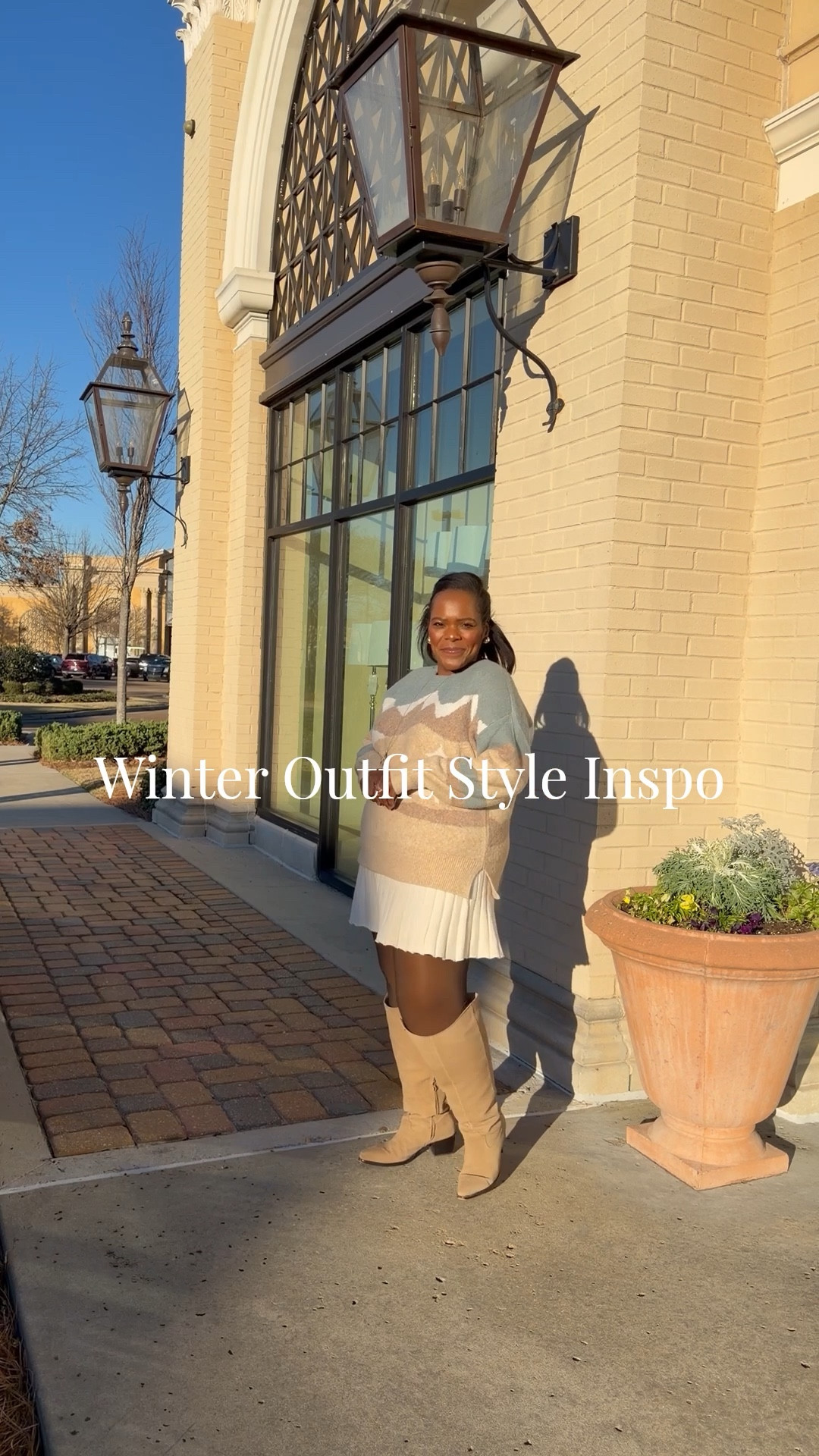 The chicest Winter outfit! This sweater knit skirt is actually part of a set and has a matching sweater but I switched it this with fun cozy sweater from LOFT! Wearing a medium in sweater and large in skirt. Happy New Year! ✨

#LTKSaleAlert #LTKdayinmylife #LTKootd