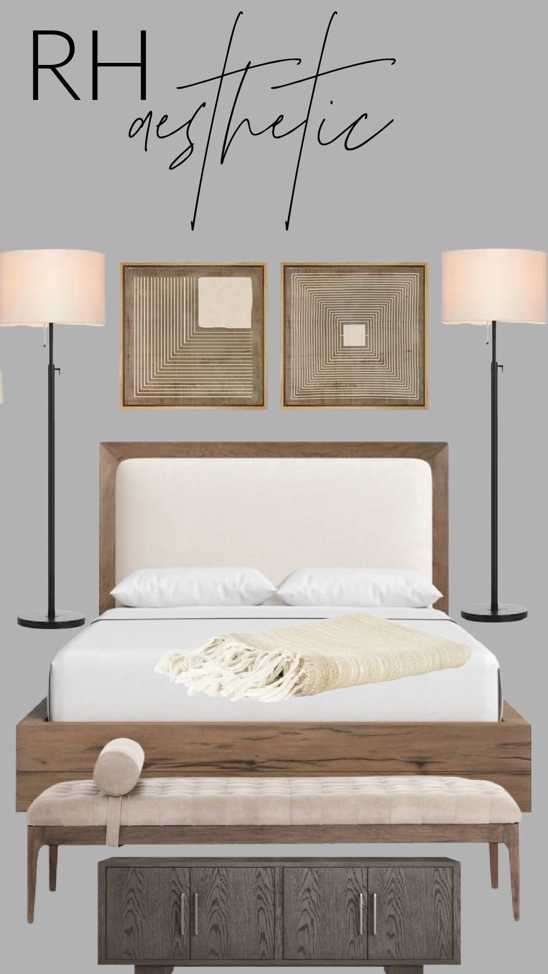 That Restoration Hardware bedroom look—warm wood, layered neutrals, and timeless silhouettes—without the RH price tag. These are the pieces that create a calm, elevated space that never feels trendy. Everything is linked.

#LTKHome #LTKSaleAlert #LTKFindsUnder100