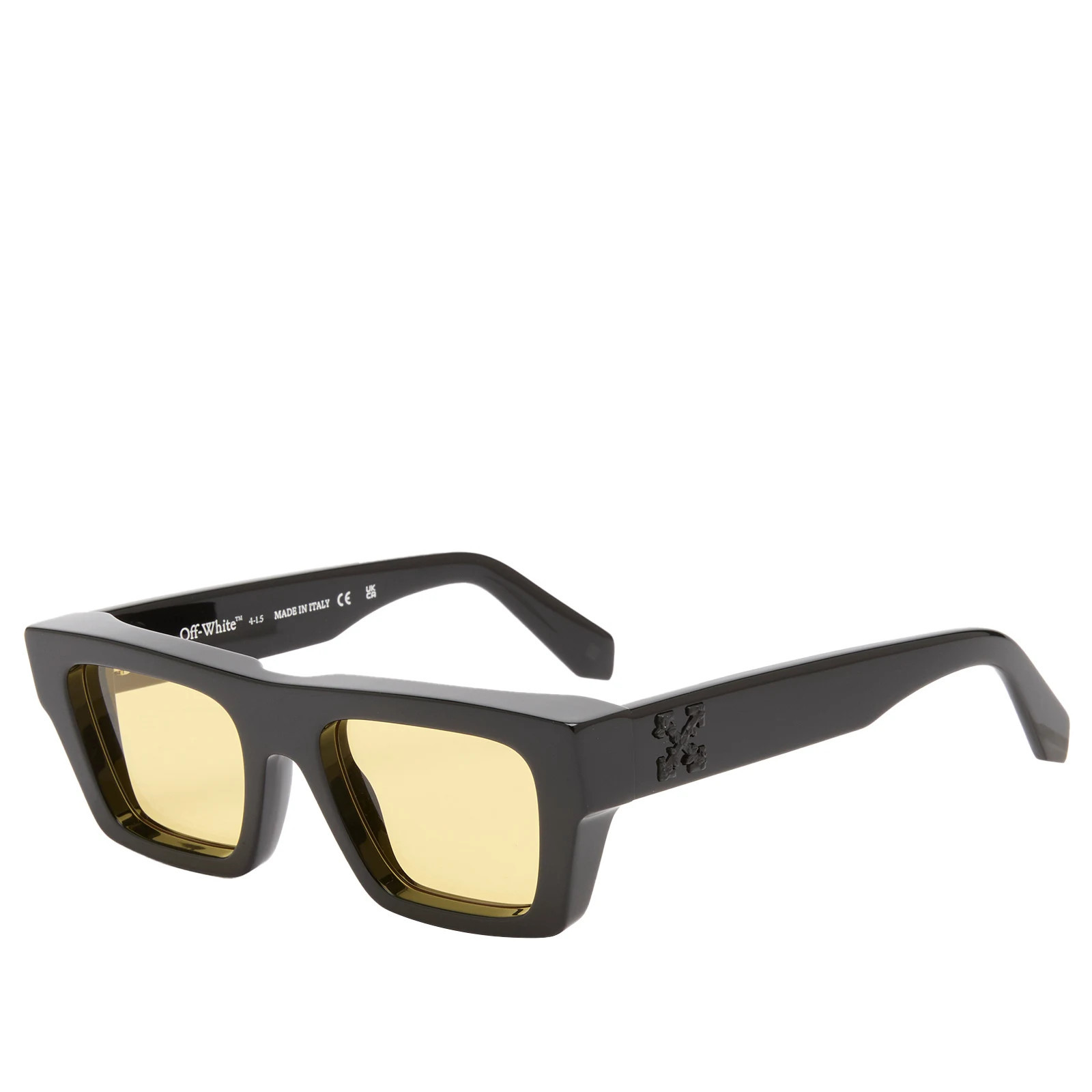 Off-White Sunglasses Off-White Oregon Sunglasses in Black/Yellow | END. Clothing